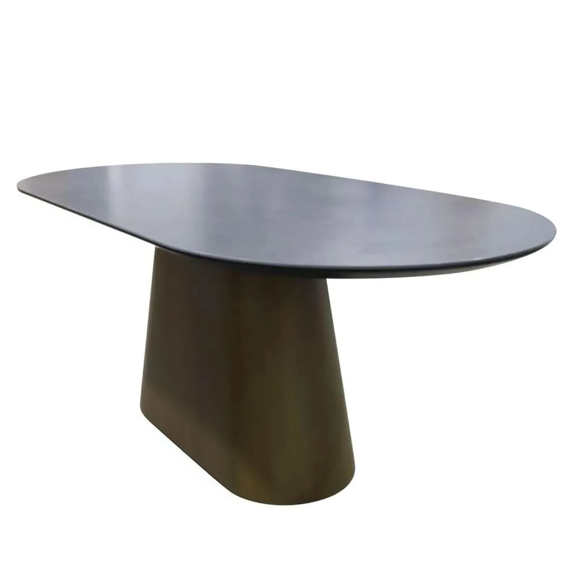 Danetti Oval 8-Seater Dining Table - Dark Grey, Walnut