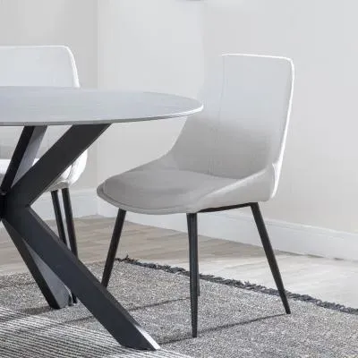 Darwin Dining Chair - Cream, Fabric image