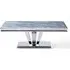 Dolce Rectangular Coffee Table - Grey, Chrome