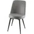 Dover Dining Chair - Grey, Velvet