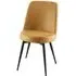 Dover Dining Chair - Mustard, Velvet