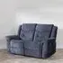 Dudley Silvano 2-Seater Recliner Sofa - Blue, Fabric