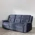 Dudley Silvano 3-Seater Recliner Sofa - Blue, Fabric