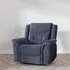 Dudley Silvano Recliner Armchair - Blue, Fabric