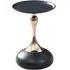 Dumbbells Round Wine Table - Black, Gold