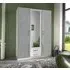 Duo 3 Door Combi Wardrobe with Drawers - White, Grey