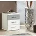 Duo 3 Drawer Bedside Cabinet - White, Grey