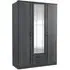 Duo2 3 Door Wardrobe - Graphite