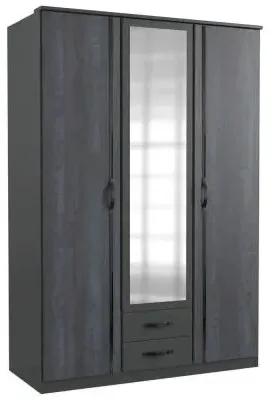 Duo2 3 Door Wardrobe - Graphite