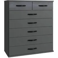 Duo2 5+2 Drawer Chest - Graphite