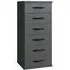 Duo2 6 Drawer Narrow Chest - Graphite