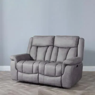 Dylan 2-Seater Electric Recliner Sofa - Grey, Fabric image
