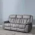 Dylan 3-Seater Electric Recliner Sofa - Grey, Fabric