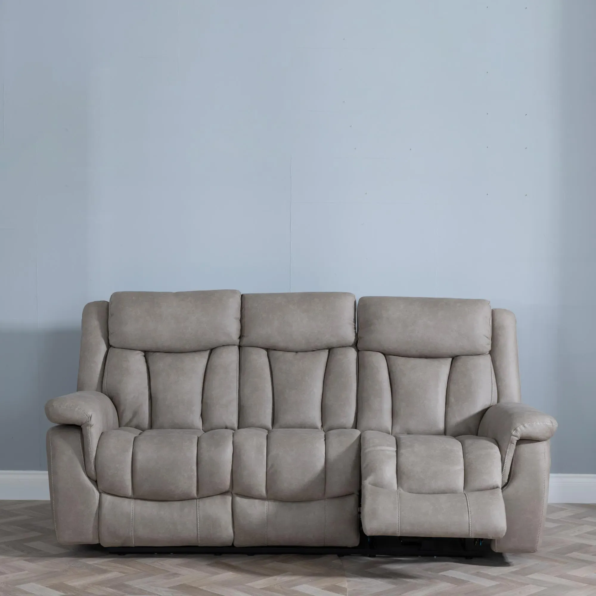 Dylan 3-Seater Electric Recliner Sofa - Sandstone, Fabric