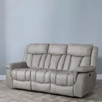 Dylan 3-Seater Electric Recliner Sofa - Sandstone, Fabric