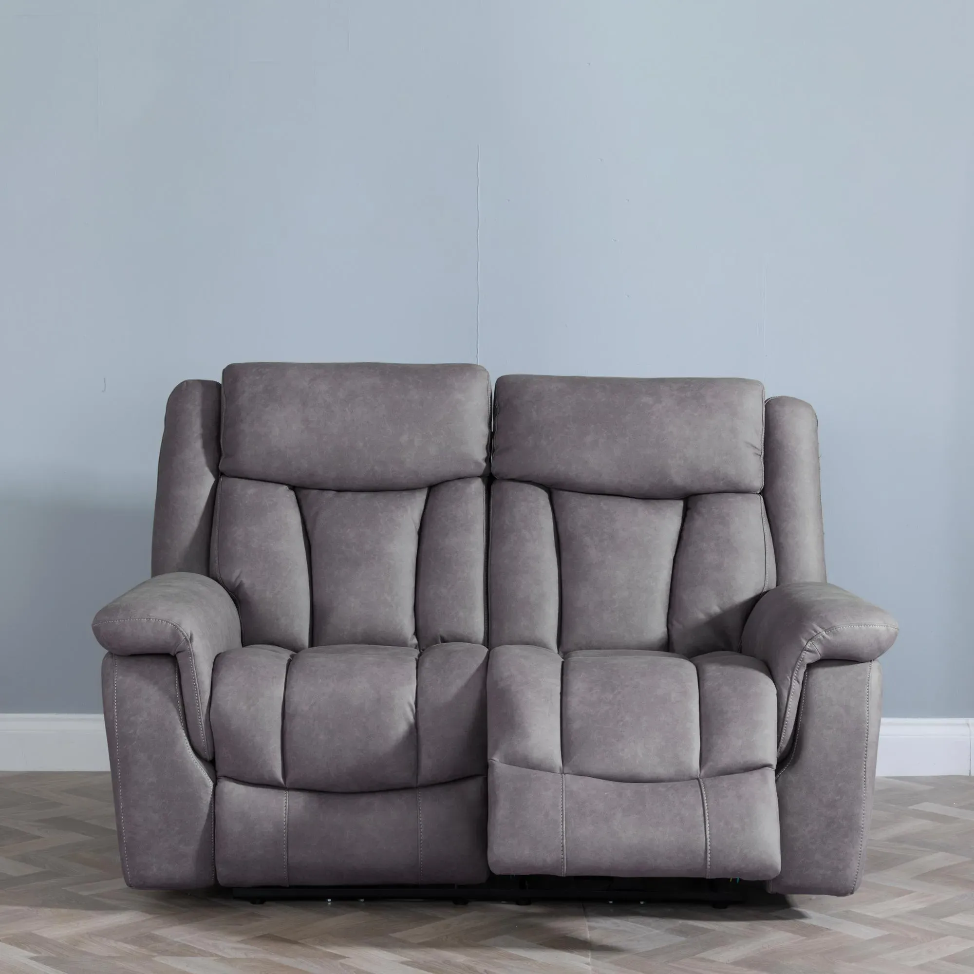 Dylan 3-Seater Electric Recliner Sofa Set - Grey, Fabric