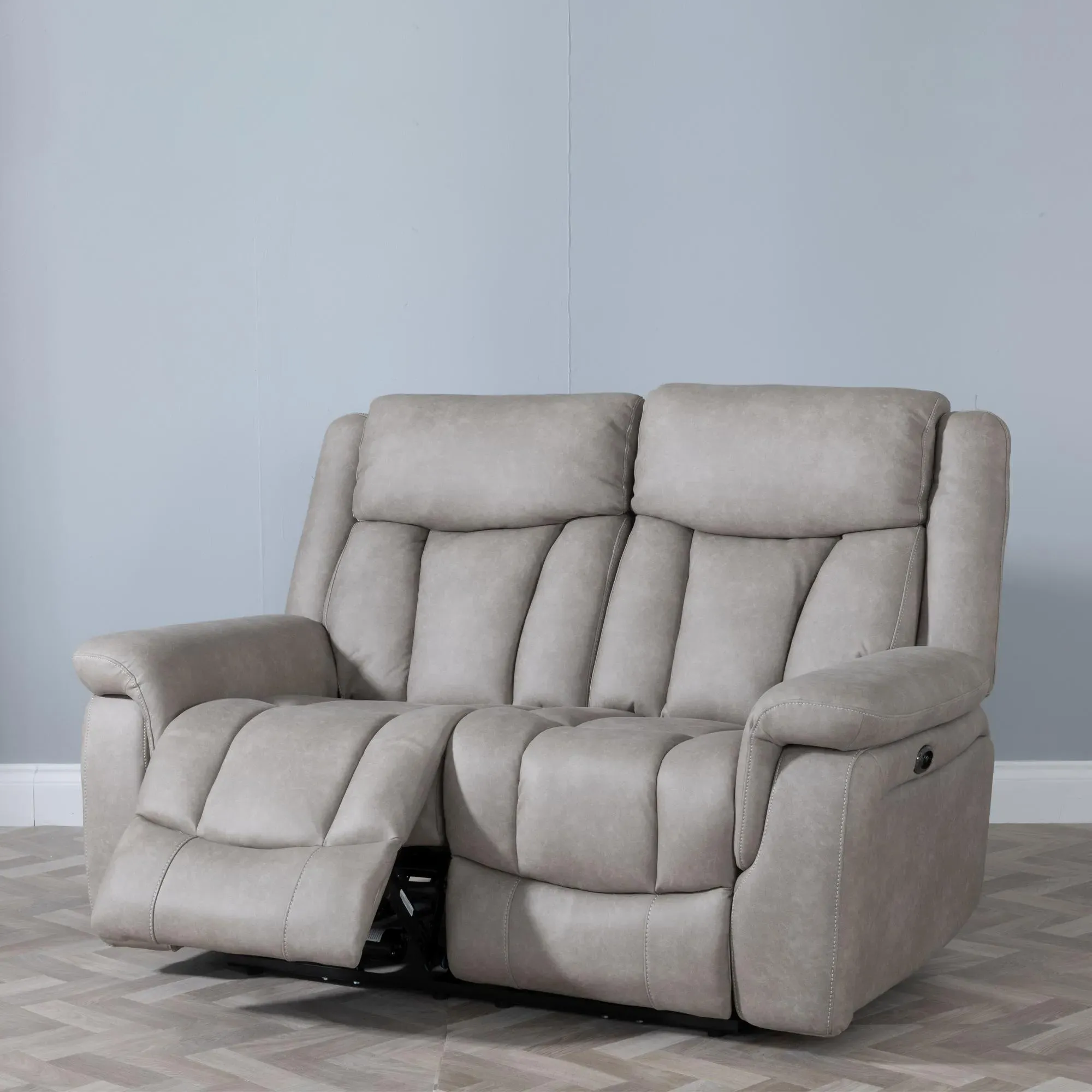 Dylan 3-Seater Electric Recliner Sofa Set - Sandstone, Fabric