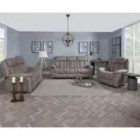 Dylan 3-Seater Electric Recliner Sofa Set - Sandstone, Fabric