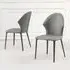Elaine Dining Chair - Grey, Faux Leather
