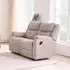 Ellison 2-Seater Manual Recliner Sofa - Cream, Fabric