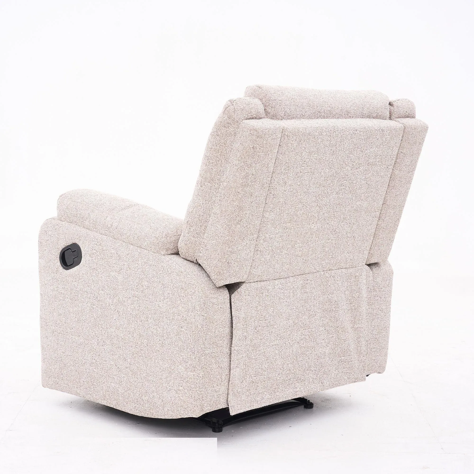 Ellison Manual Recliner Armchair - Cream, Fabric