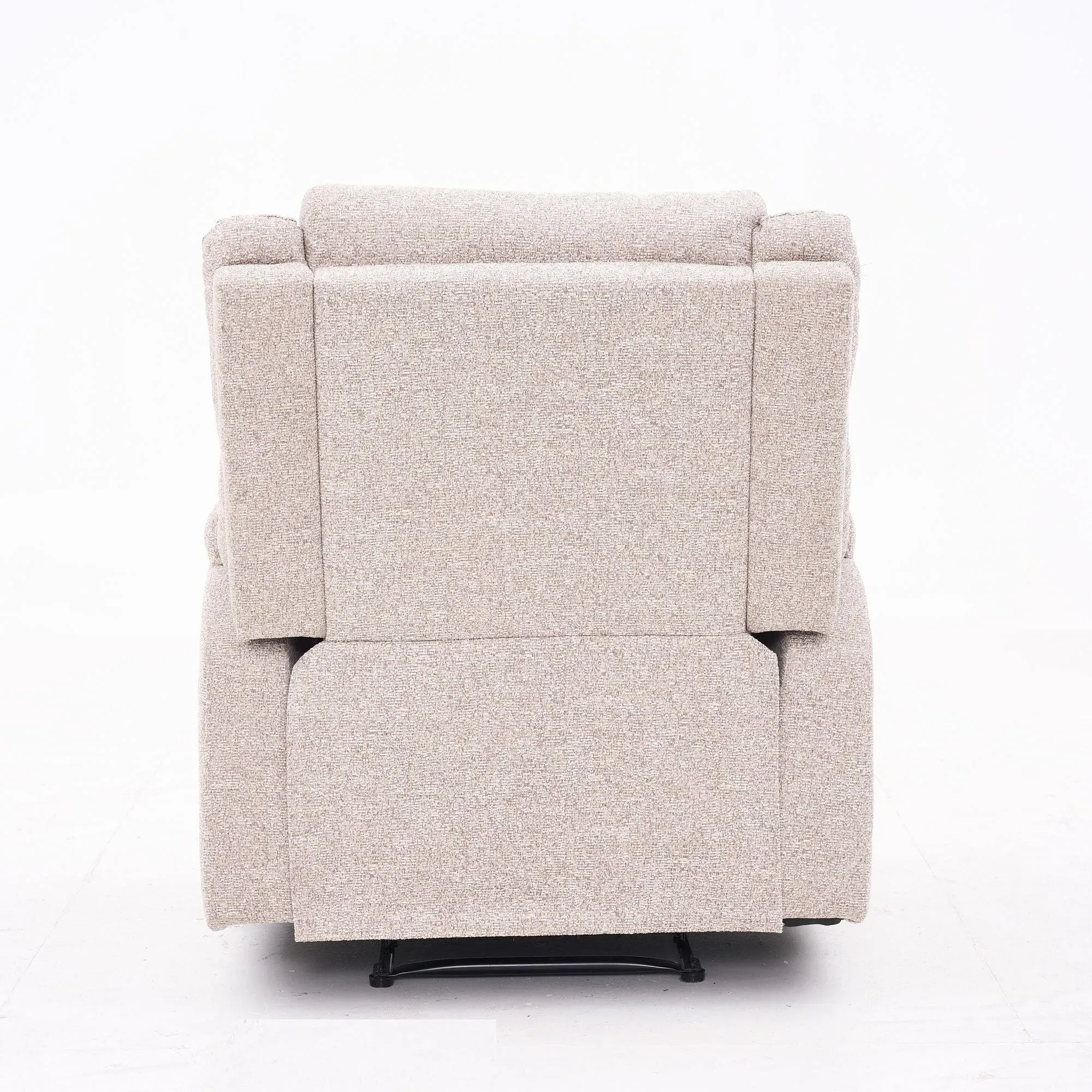 Ellison Manual Recliner Armchair - Cream, Fabric