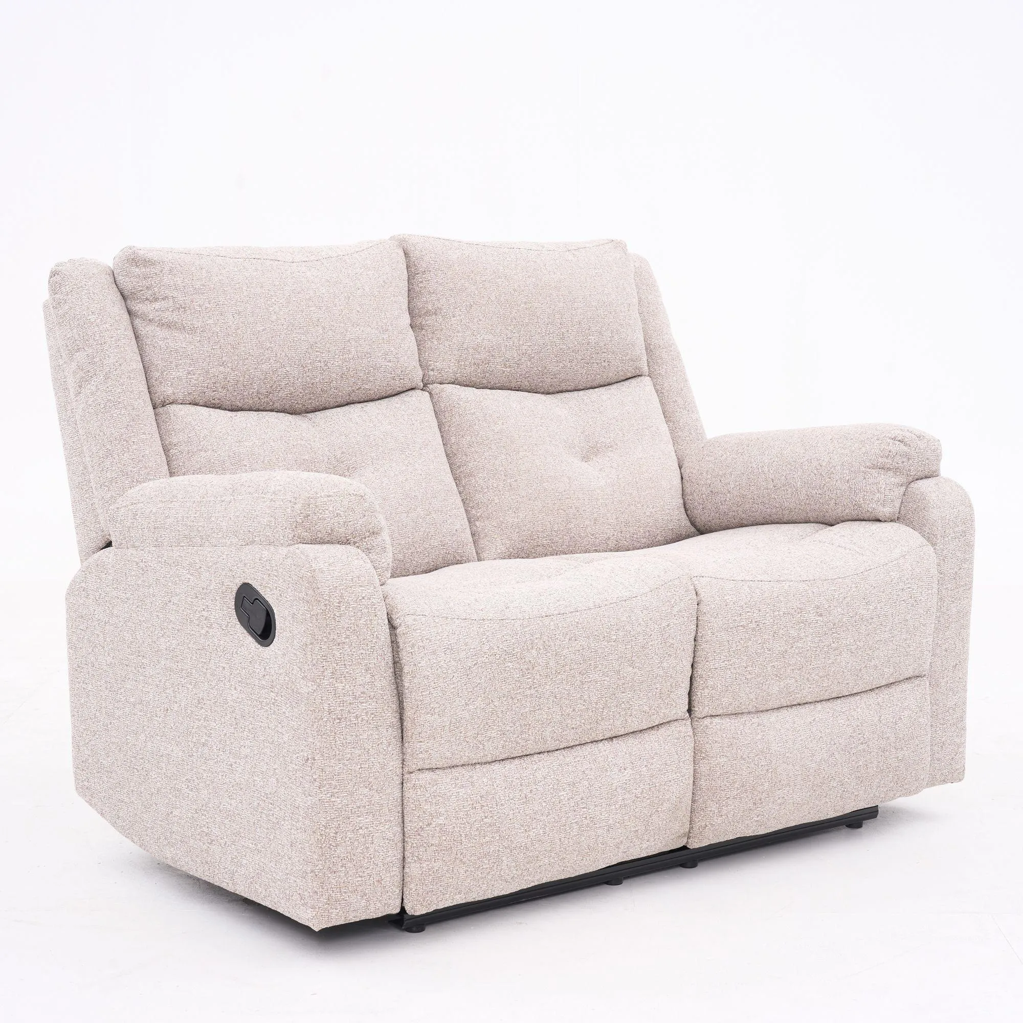 Ellison Manual Recliner Sofa Set - Cream, Fabric