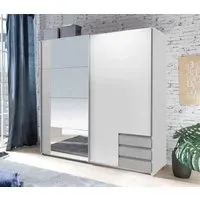 Emdem 2 Door Sliding Wardrobe - White