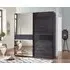 Erfurt 2 Door Sliding Wardrobe with Mirror - Graphite