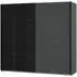 Ernesto 2 Door Sliding Wardrobe - Black