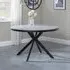 Ezra 4-Seater Round Dining Table - Grey, MDF
