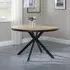 Ezra 4-Seater Round Dining Table - Oak, MDF