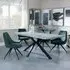 Ezra Rectangular Dining Set with Spider Legs - Grey, MDF