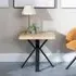 Ezra Square End Table with Spider Legs - Oak, MDF