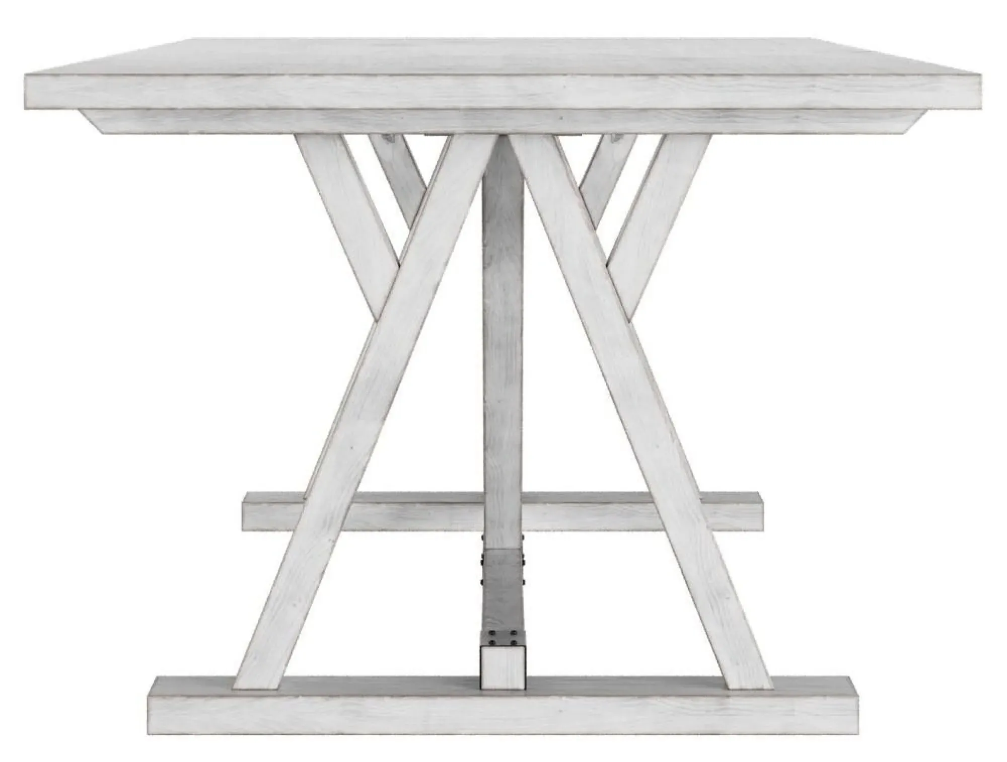Farmhouse 8-Seater Dining Table - White, Mango Wood