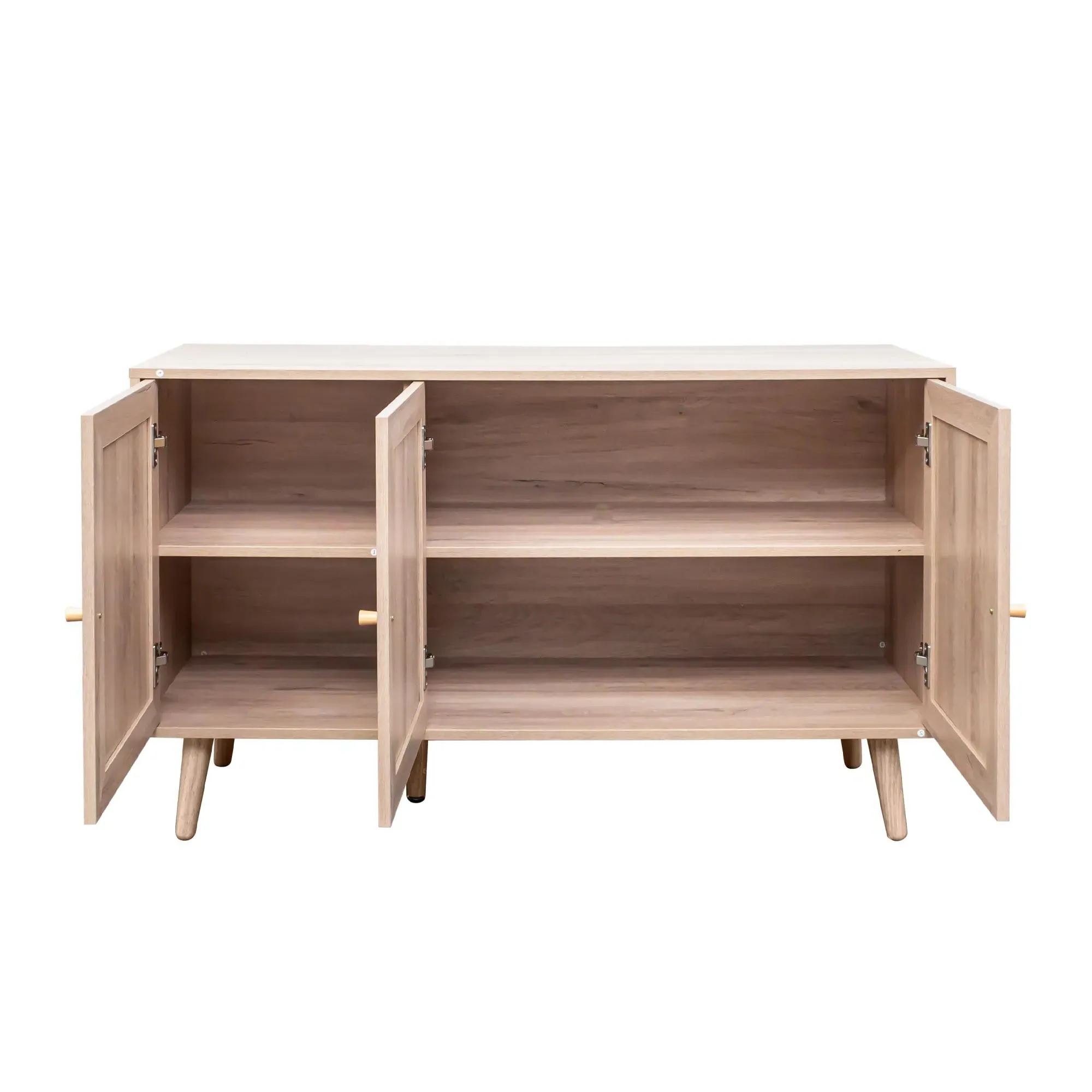 Ferrero 3 Door Medium Sideboard - Natural, Rattan