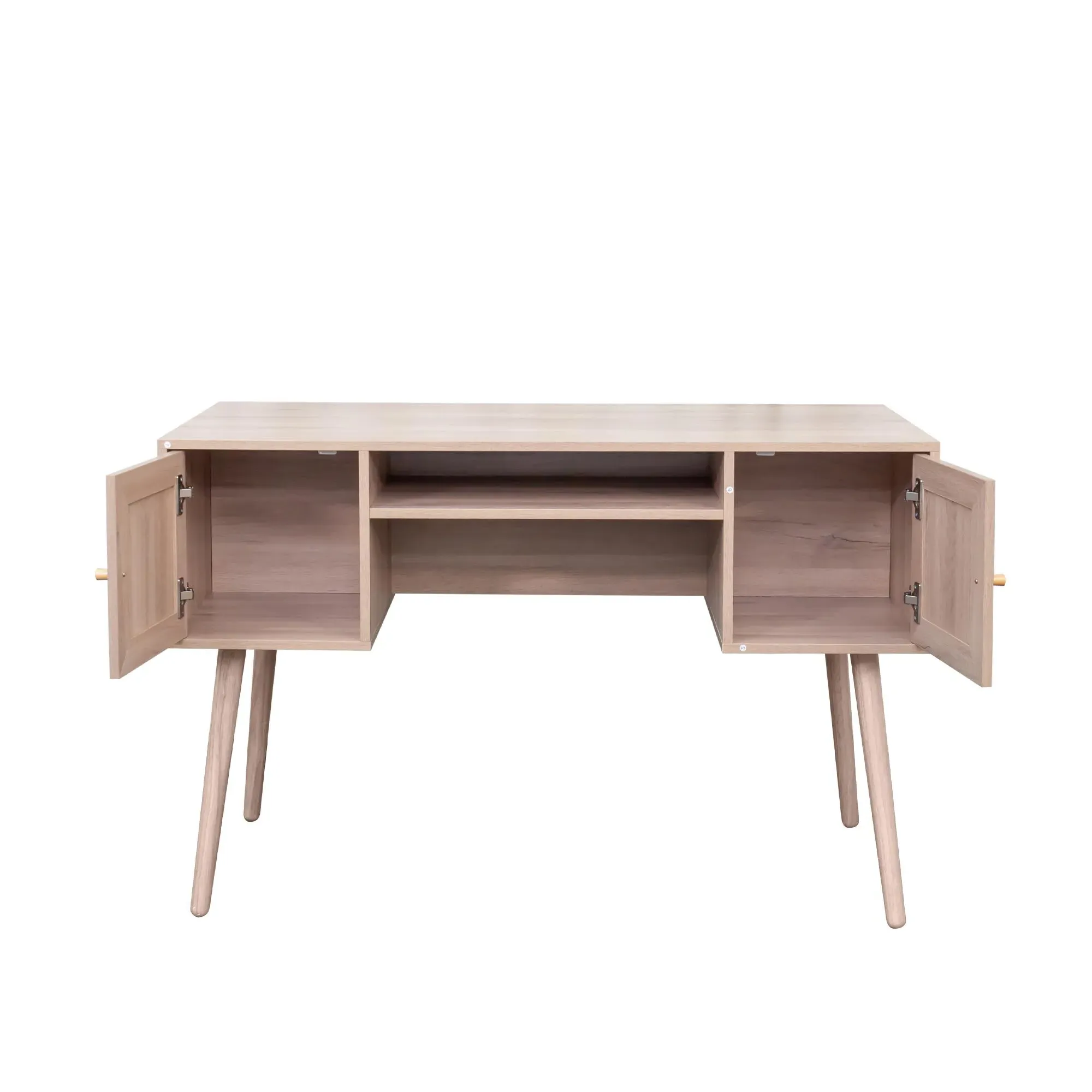 Ferrero Desk with Storage - Natural, Rattan