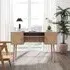 Ferrero Desk with Storage - Natural, Rattan