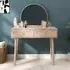 Ferrero Dressing Table with Mirror - Natural, Rattan
