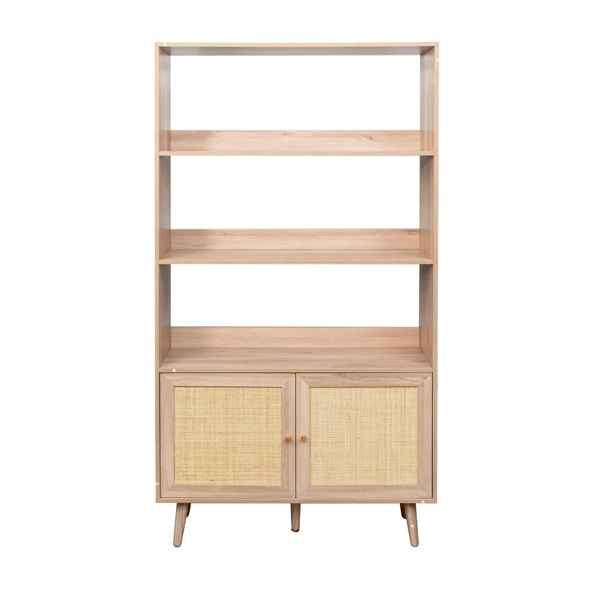 Ferrero Shelving Unit with Cupboard - Natural, Rattan