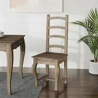 Fleur Ladder Back Dining Chair - Grey