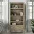 Fleur Wide Bookcase - Grey, Mango Wood