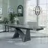 Garvin 6-8 Seater Extendable Dining Table - Dark Grey, Ceramic