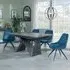 Garvin Extending Dining Set with Swivel Chairs - Grey, Ceramic