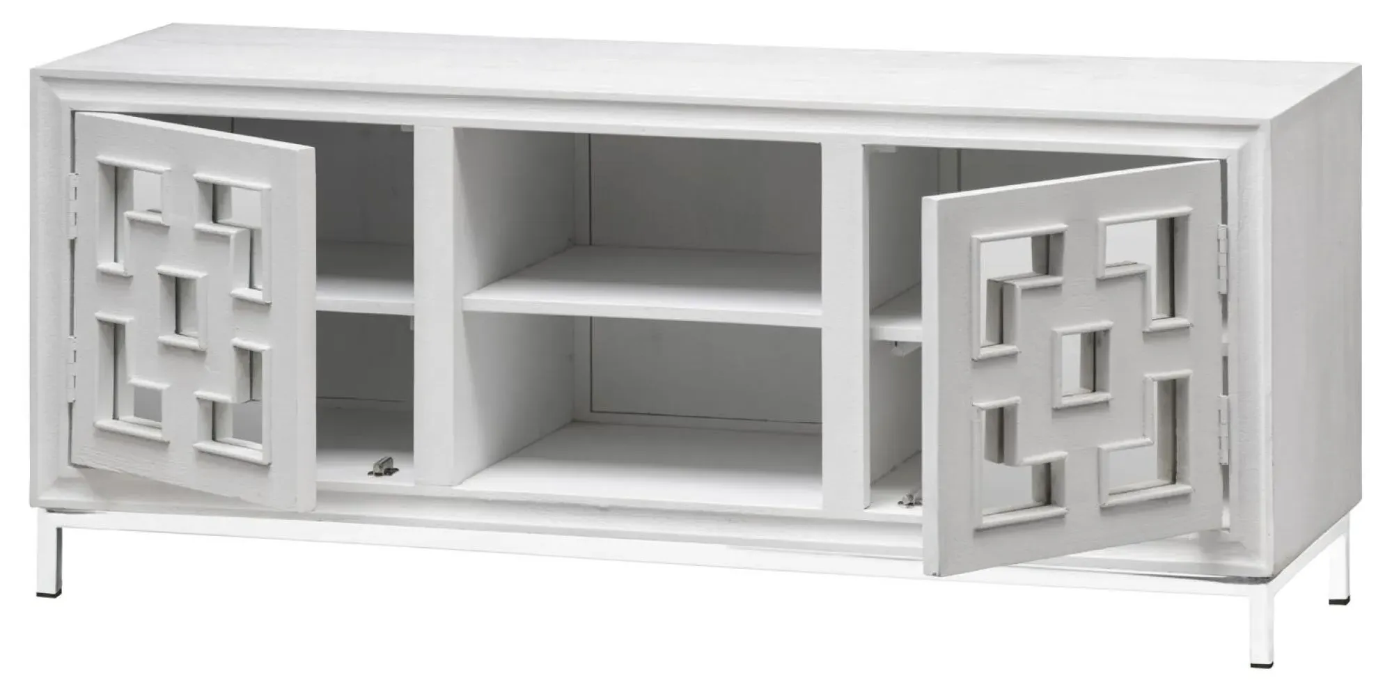 Geo 2 Door TV Unit - White