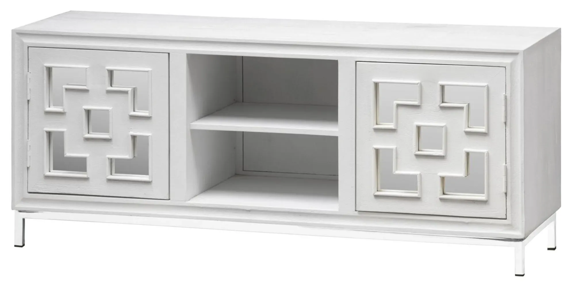 Geo 2 Door TV Unit - White