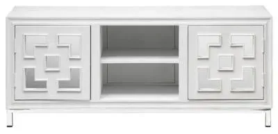Geo 2 Door TV Unit - White image