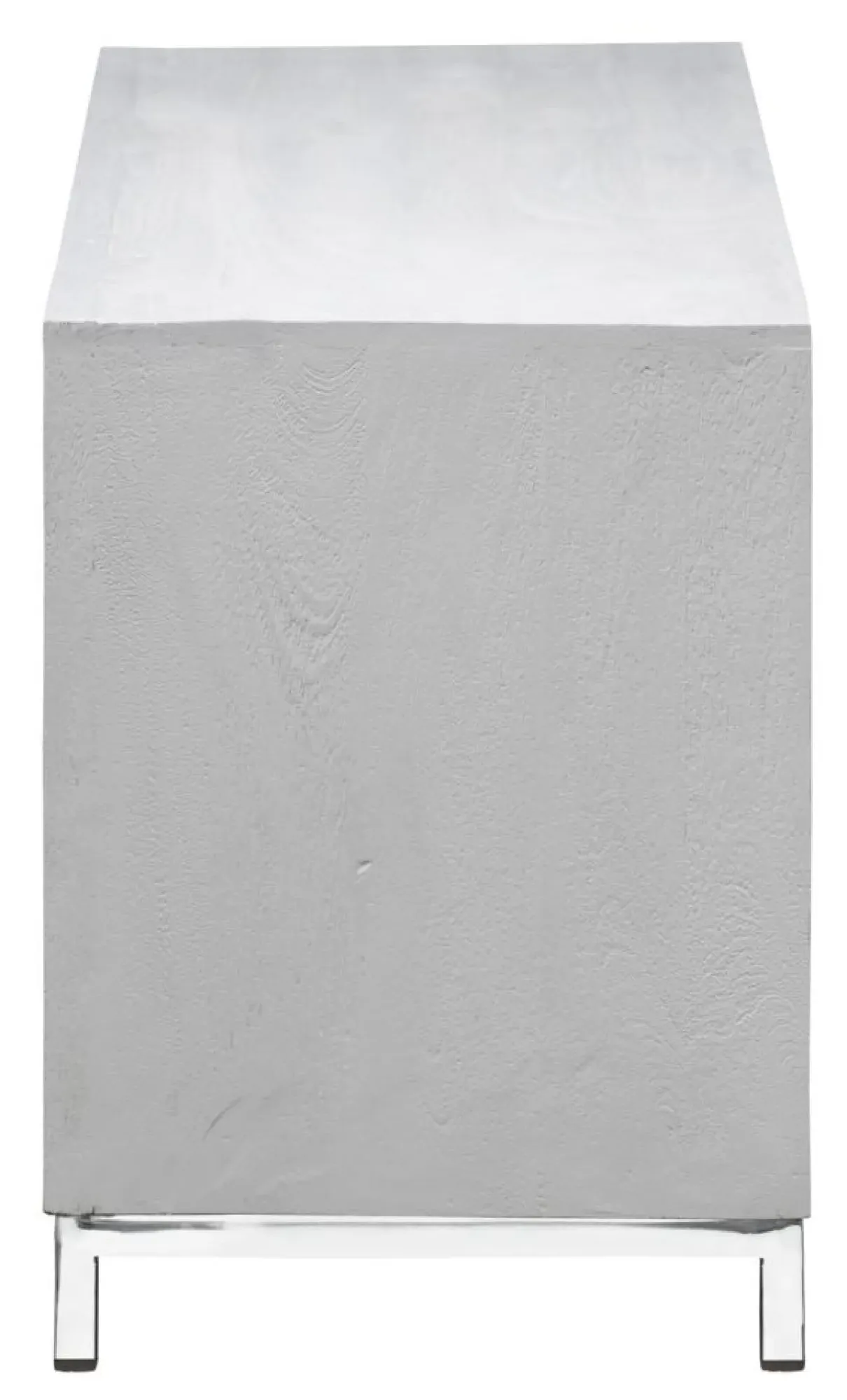 Geo Mirrored TV Unit - White