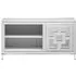 Geo Mirrored TV Unit - White
