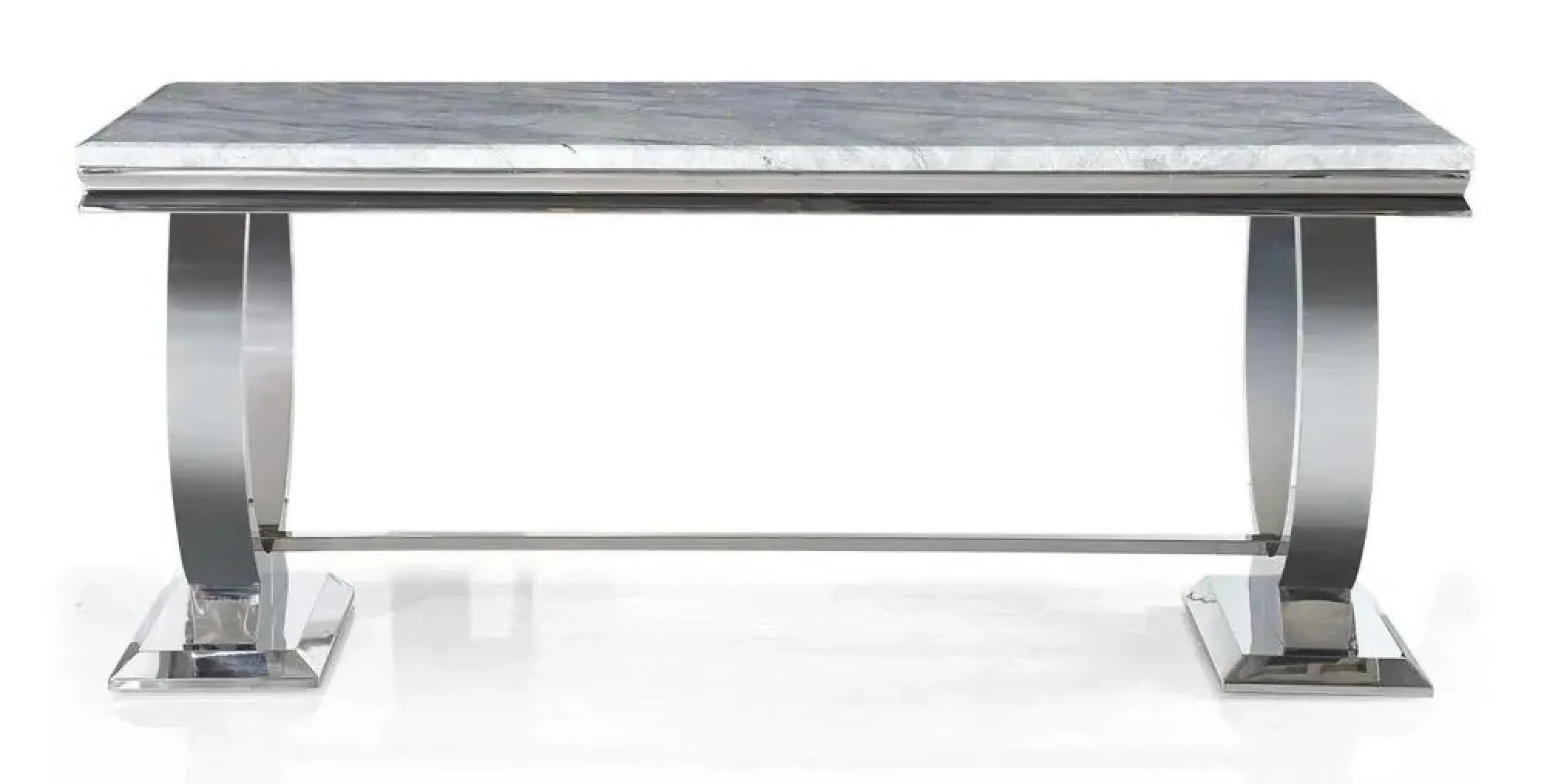 Glacier 6-Seater Dining Table - Grey, Marble